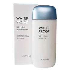 Missha - All Around Safe Block Waterproof Sun Milk SPF50+ PA++++ 70ml - Makeup Stash Pakistan