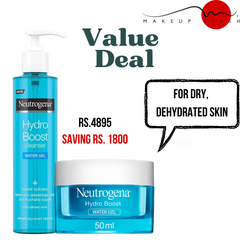Neutrogena Hydro Boost Hydration Duo: Gel Cleanser & Water Gel - Makeup Stash Pakistan