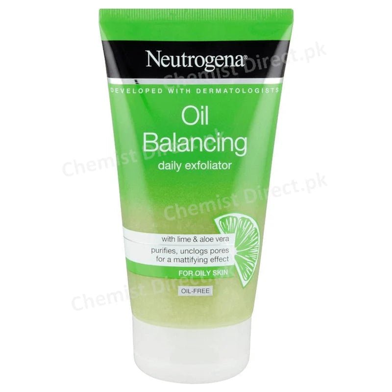Neutrogena Oil-Balancing Daily Exfoliator Lime & Aloe for Oily Skin - Makeup Stash Pakistan