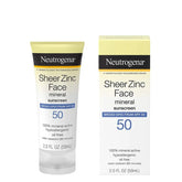 Neutrogena Sheer Zinc Mineral Sunscreen SPF 50 For Face- 59 ML - Makeup Stash Pakistan