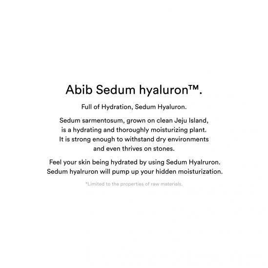Abib - Sedum Hyaluron Sunscreen Protection Tube 50ml - Makeup Stash Pakistan