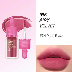 Plum Rose, Soft Matte, Lightweight, Korean Rose Red Lip Tint, Matte Lip Stain, Velvet Lip Tint, Makeup Stash Pakistan