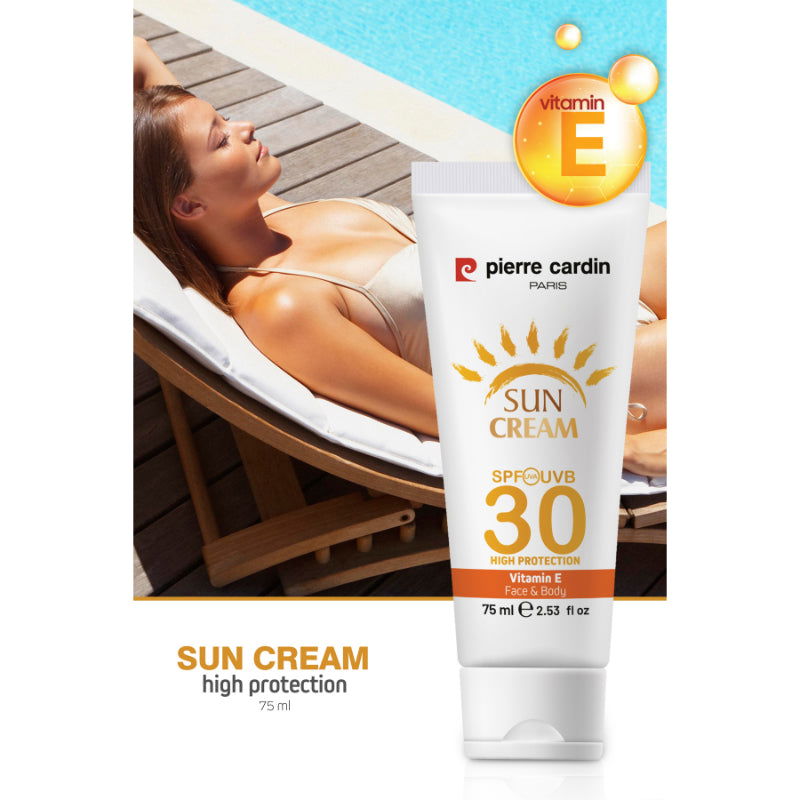 Pierre Cardin Paris Sun Cream 30 SPF High Profile 75ml - Makeup Stash Pakistan