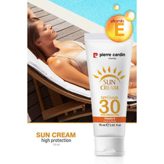 Pierre Cardin Paris Sun Cream 30 SPF High Profile 75ml - Makeup Stash Pakistan