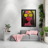 Bubblegum Pop Acrylic Hand Painting Wallart