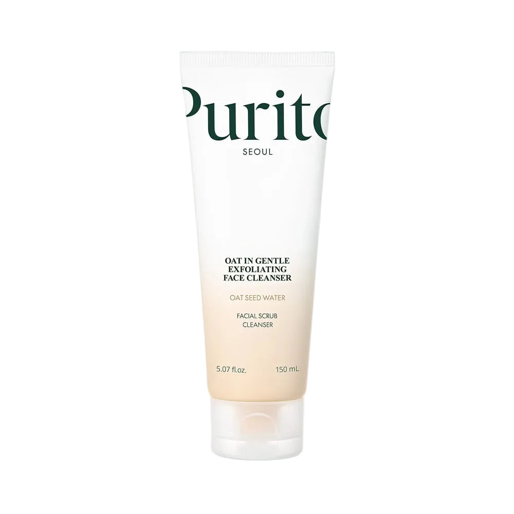 Gentle exfoliating cleanser, Korean face wash sensitive skin, oat face cleanser Korea, mild exfoliating face wash, Purito SEOUL cleanser, soothing cleanser for redness, Korean skincare cleanser, daily exfoliating cleanser, hydrating face wash - Makeup Stash Pakistan