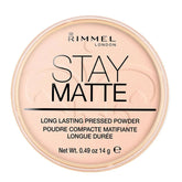 Rimmel Stay Matte Pressed Powder Shade 002 Pink Blossom - Makeup Stash Pakistan