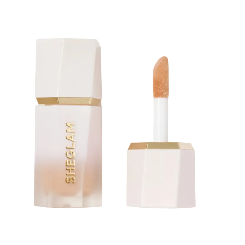 Glow Bloom highlighter ,liquid , champagne shimmer , radiant face , cream liquid illuminator , long lasting , Makeupstashpk