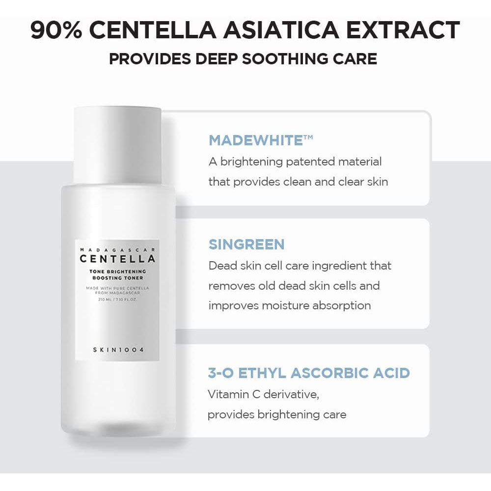 Skin1004 - Madagascar Centella Tone Brightening Boosting Toner 210ml - Makeup Stash Pakistan Skin1004 - Madagascar Centella Tone Brightening Boosting Toner 210ml - Makeup Stash Pakistan