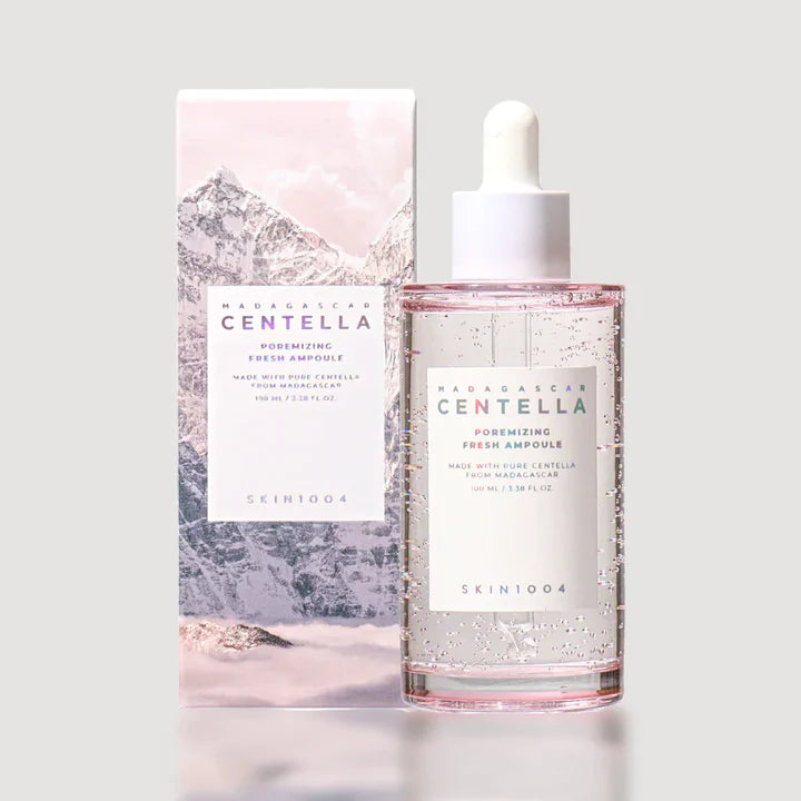 ampoule, pore minimizing serum, korean skincare Pakistan, skin1004 Pakistan, centella asiatica serum, oily skin serum, acne skin care serum, pore tightening serum, lightweight ampoule, k beauty serum, soothing serum, skin barrier repair serum - Makeup Stash Pakistan