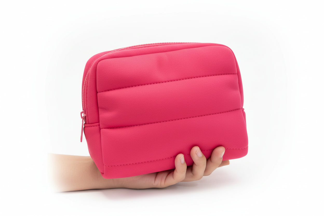 Puffy ,Makeup Bag ,Travel Cosmetic ,Pouch , Makeup Stash Pakistan