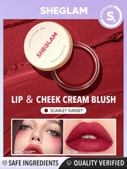 Sheglam Cheeky Color Lip & Cheek Blush - Scarlet Sunset - Makeup Stash Pakistan