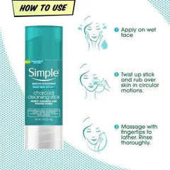 Simple Charcoal Cleansing Stick 45g - Makeup Stash Pakistan