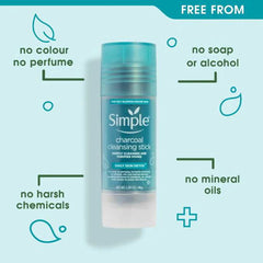 Simple Charcoal Cleansing Stick 45g - Makeup Stash Pakistan