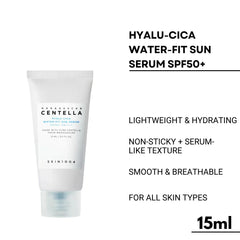 Serum-Light , Deeply Hydrating , Powerful UV Protection , No White Cast , Daily Face Sunscreen , Water Fit Sun Serum , Makeupstashpk