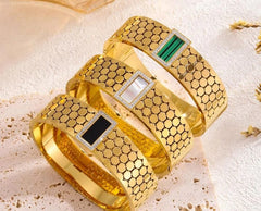 Bracelets , Handcuff, Stainless steel, Makeup Stash Pakistan