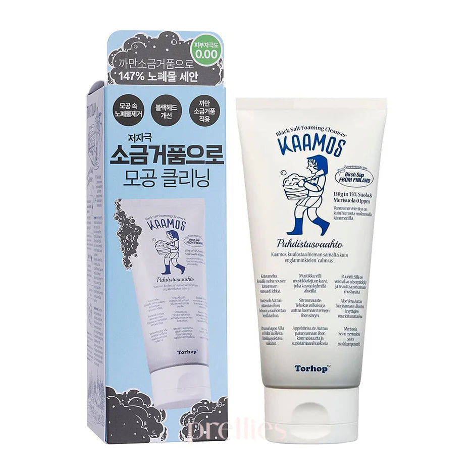 Torhop - Kaamos Black Salt Foaming Cleanser 130g - Makeup Stash Pakistan