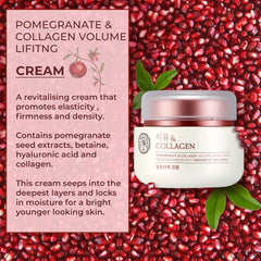 The Face Shop Pomegranate and Collagen Volume Lifting Cream 100ml - Makeup Stash Pakistan