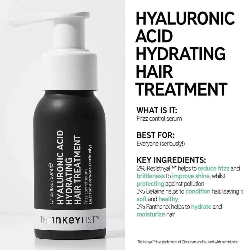 The Inkey List Hyaluronic Acid Hydrating Hair Treatment - Makeup Stash Pakistan The Inkey List Hyaluronic Acid Hydrating Hair Treatment - Makeup Stash Pakistan