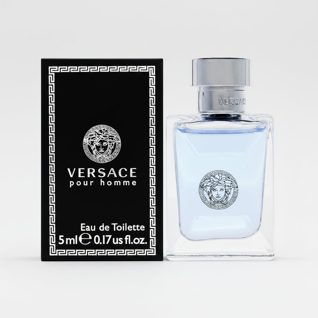 ersace Signature Homme, Versace Men Perfume, Signature Homme EDT, Versace Mini Perfume, Men Eau de Toilette, Luxury Men Fragrance, Woody Aromatic Perfume, Travel Size Perfume Men, Designer Perfume Men, Versace EDT Mini, Long Lasting Men Perfume, Masculine Fragrance - Makeupstashpk