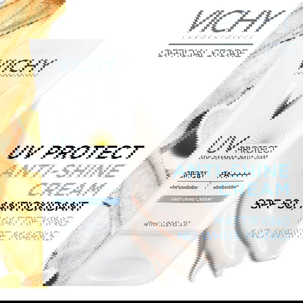 Vichy UV Protect SPF 50 Anti-Shine Sun Cream SPF 50 40 ML - Makeup Stash Pakistan