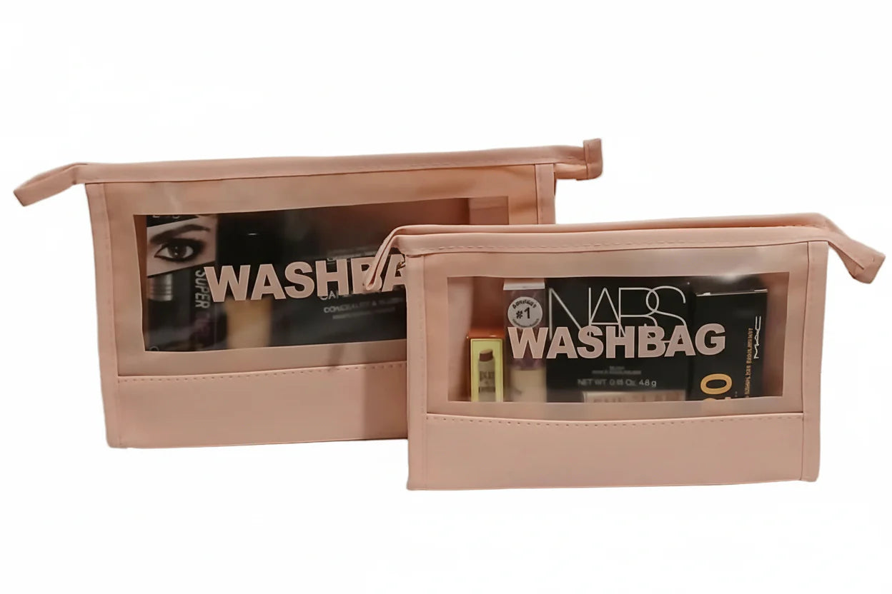Cosmetic Bag, Clear Makeup Bag , Waterproof Toiletry Bag, Transparent Cosmetic Organizer, Travel Makeup Pouch, Travel Organizer, Zipper Cosmetic Bag, Carry on Tiletry Bag , Makeupstashpk