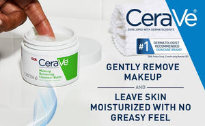 Makeup Removing Balm, CeraVe Cleanser Balm, makeup remover balm, cleansing balm for sensitive skin, ceramide makeup remover, CeraVe skincare, balm cleanser, fragrance free makeup remover, jojoba oil cleanser - Makeupstashpk