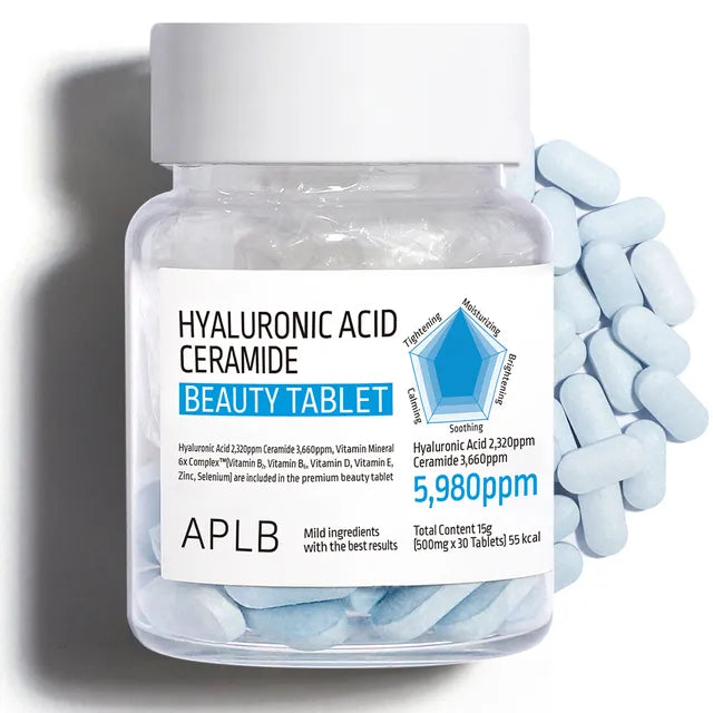 APLB - Hyaluronic Acid Ceramide Beauty Tablet 30 - Makeup Stash Pakistan