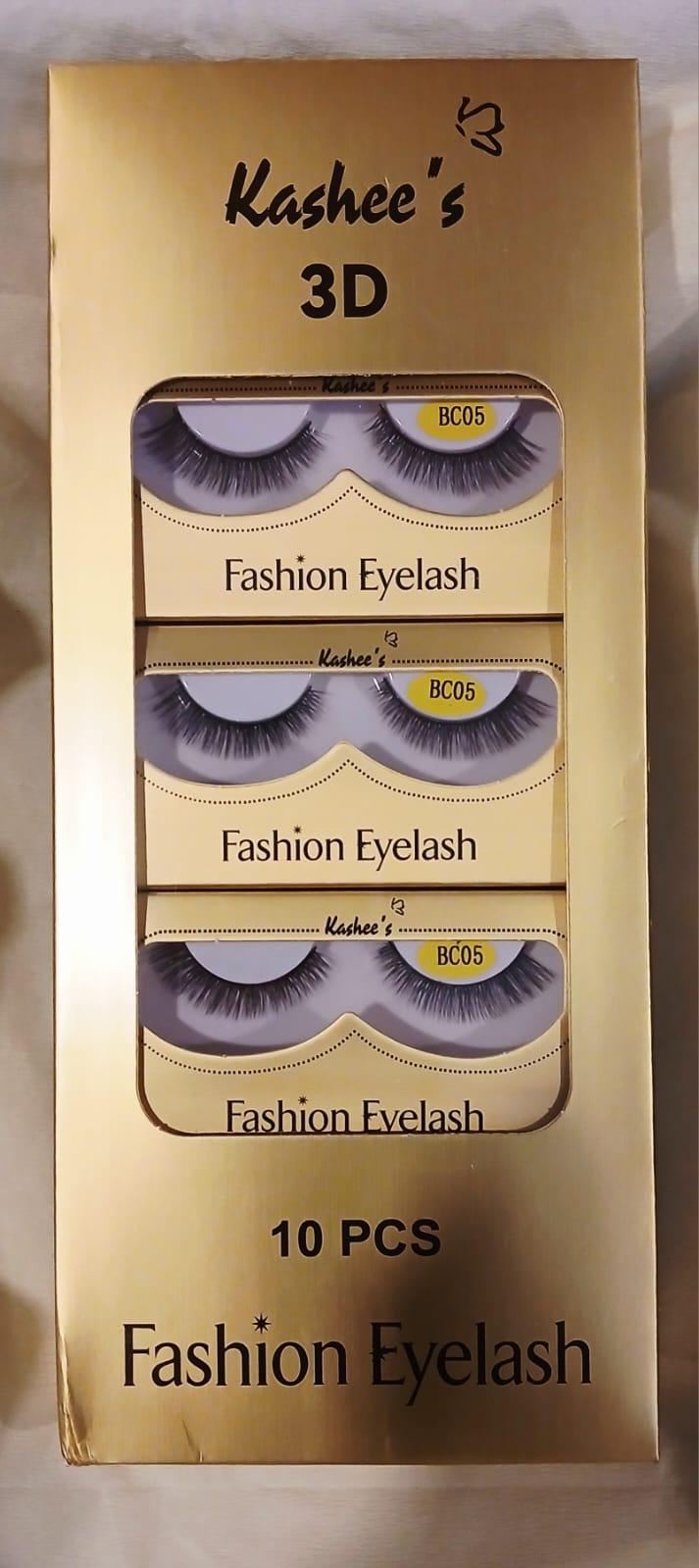 Kashee’s 3D Fashion Eyelash 10 Pcs - Makeup Stash Pakistan