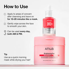 Brightening Pads , Tone-Correcting ,Glow ,Treatment, Makeup Stash Pakistan