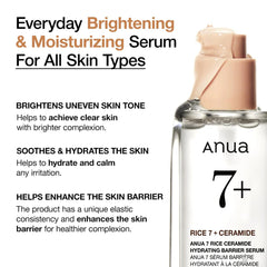 Anua,Serum,Hydrating Barrier Serum,Repair Serum,Ceramide Serum,Deeply hydrate,Makeupstashpk