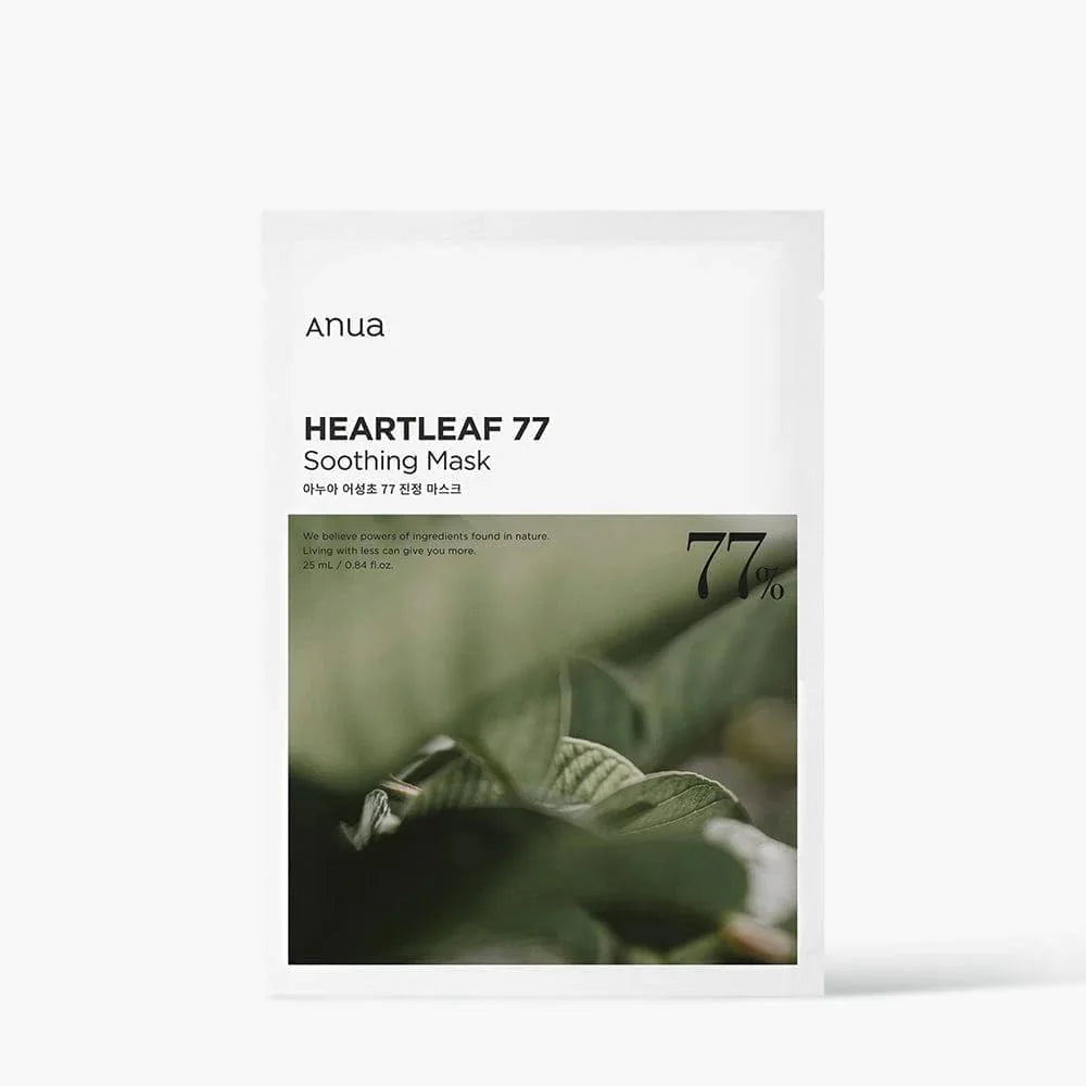 Anua - Heartleaf 77 Soothing Mask Sheet 25ml - Makeup Stash Pakistan