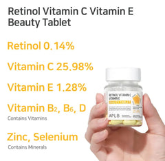 APLB - Retinol Vitamin C Vitamin E Beauty Tablet 30 - Makeup Stash Pakistan