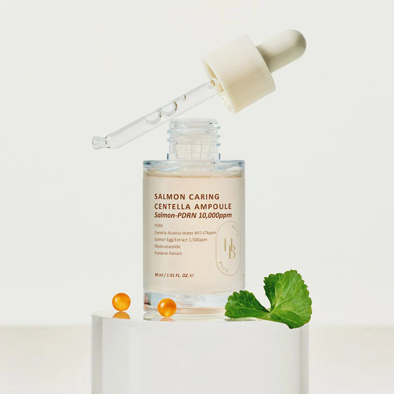 Heveblue - Salmon Caring Centella Ampoule Salmon 30ml - Makeup Stash Pakistan Heveblue - Salmon Caring Centella Ampoule Salmon 30ml - Makeup Stash Pakistan