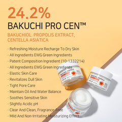 Bakuchiol Moisturizer, Propolis Facial Cream, Anti Aging Cream Sensitive Skin, Retinol Alternative Cream, Korean Skincare Cream, Hydrating Face Cream, Wrinkle Repair Cream, Glow Skin Moisturizer, Gentle Anti Aging Skincare - Makeup Stash Pakistan