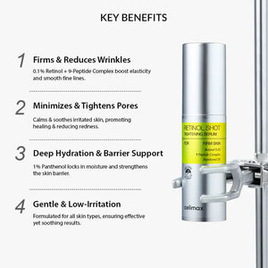 celimax retinol serum, retinol tightening serum, anti aging serum, korean retinol serum, wrinkle repair serum, skin firming serum, retinol for beginners, pore tightening serum,Makeupstashpk