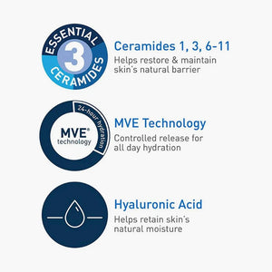 CeraVe Lotion,hydrating body lotion, moisturizer for dry skin, ceramide moisturizer, daily moisturizing lotion, CeraVe skincare, fragrance free lotion, lightweight moisturizer, hyaluronic acid lotion, face and body lotion, non comedogenic moisturizer, sensitive skin lotion, dry skin moisturizer - Makeup Stash Pakistan