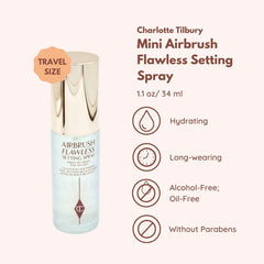 Charlotte Tilbury Airbrush Flawless Setting Spray-34ml - Makeup Stash Pakistan