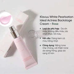 Klavuu - White Pearlsation Ideal Actress Backstage Cream SPF30 PA++ 30g (Original-Rose) - Makeup Stash Pakistan