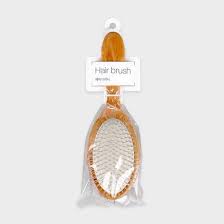 Daiso – Wooden Steel Needle Hair Brush - Makeup Stash Pakistan