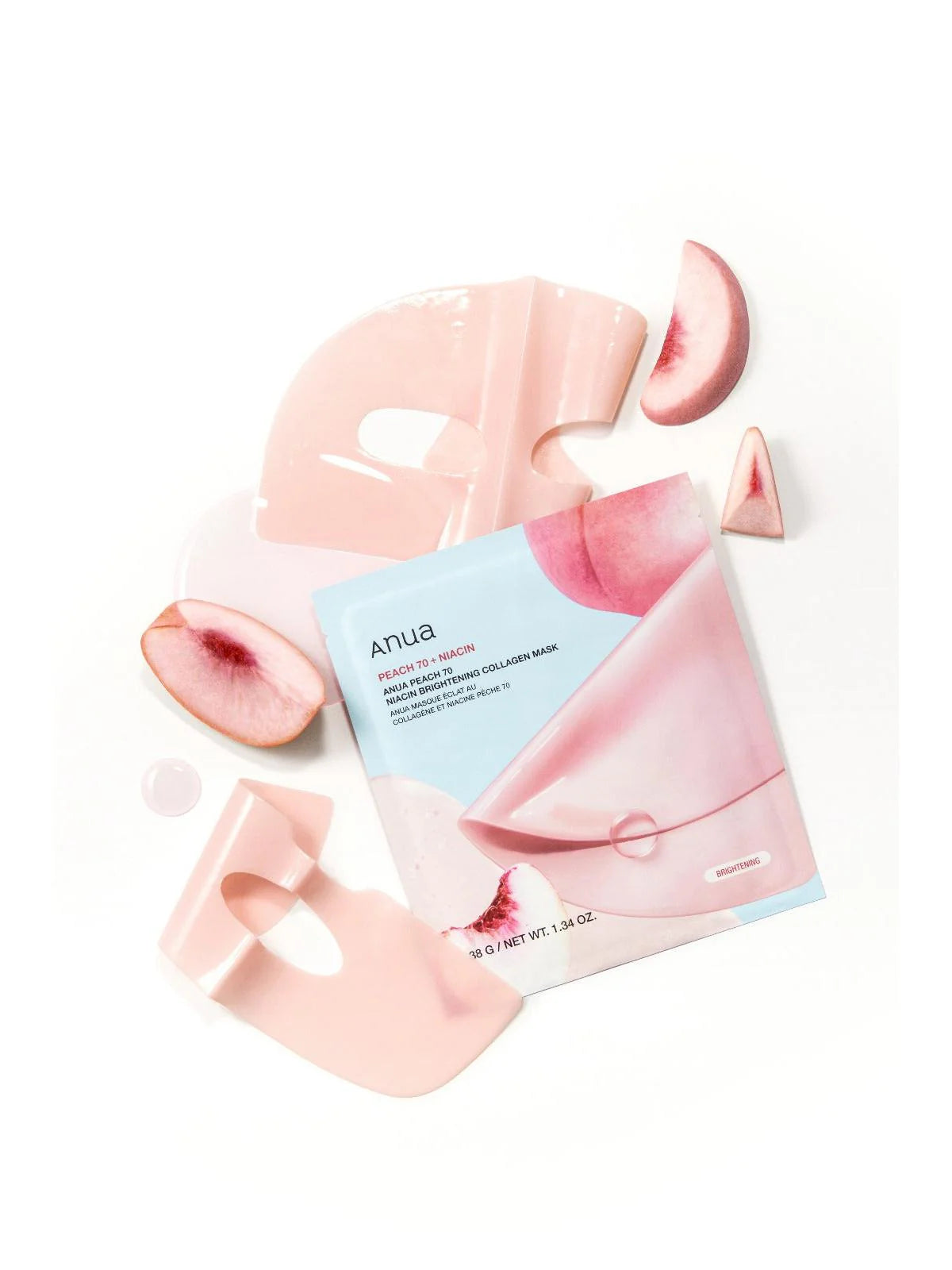 Anua Peach 70+ Niacin Brightening Collagen Mask-38g-MakeupStash Pakistan