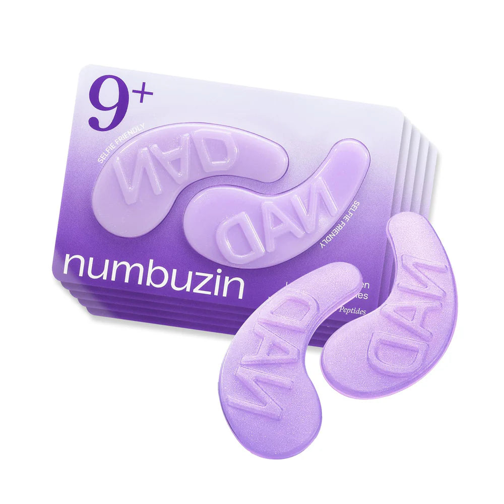 Numbuzin – No.9 NAD+ Collagen +50 Peptides Eye Patches 8g - Makeup Stash Pakistan