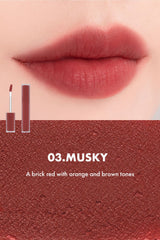 Musky Lip Tint, Korean Lip Tint, Matte Lip Tint, Rose Brown Lip Color, Romand Lipstick, K Beauty Makeup, Soft Blur Lips, Gradient Lip Tint, Long Lasting Lip Tint - Makeup Stash Pakistan
