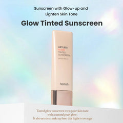 Heimish - Artless Glow Tinted Sunscreen Shine Beige SPF50+ PA+++ 40ml - Makeup Stash Paistan