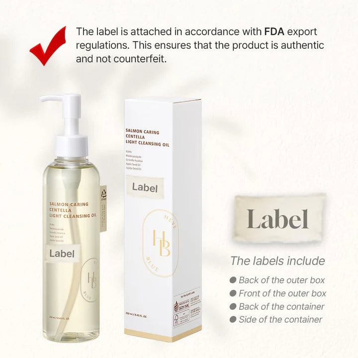 Heveblue - Salmon Caring Centella Light Cleansing Oil 250ml - Makeup Stash Pakistan Heveblue - Salmon Caring Centella Light Cleansing Oil 250ml - Makeup Stash Pakistan
