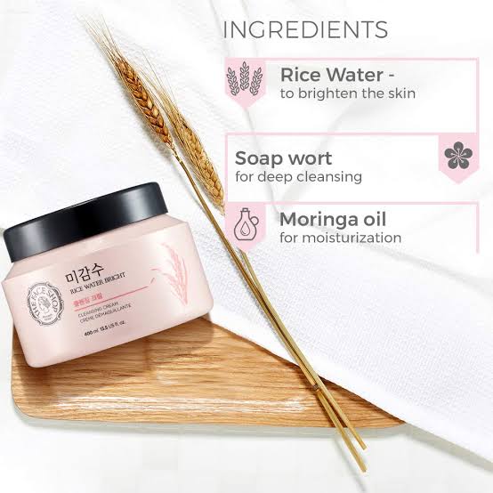 The Face Shop - Rice Water Bright Cleansing Cream 200ml - Makeup Stash Pakistan The Face Shop - Rice Water Bright Cleansing Cream 200ml - Makeup Stash Pakistan