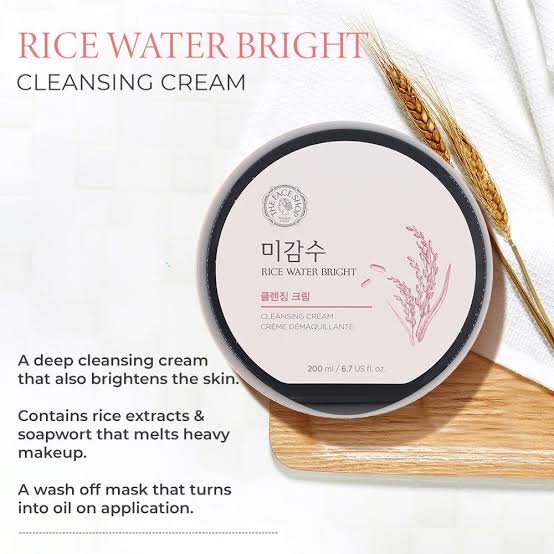 The Face Shop - Rice Water Bright Cleansing Cream 200ml - Makeup Stash Pakistan The Face Shop - Rice Water Bright Cleansing Cream 200ml - Makeup Stash Pakistan