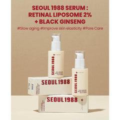 K-Secret - Seoul 1988 Retinal Liposome 2% + Black Ginseng Serum 30ml - Makeup Stash Pakistan