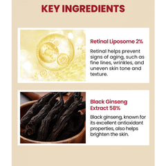 K-Secret - Seoul 1988 Retinal Liposome 2% + Black Ginseng Serum 30ml - Makeup Stash Pakistan
