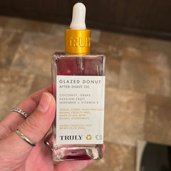 Truly Glazed Donut After Shave Oil - Coconut, Grape, Lavender, Vit E - 3.1 Oz 20ml Makeup Stash Pakistan